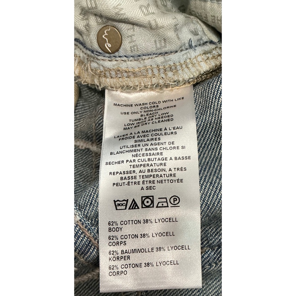 Free People Flying High Patched Jeans We The Free Embroidered Free‎ Birds 26 NWT - Picture 10 of 10